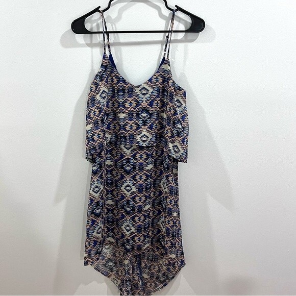 One clothing ruffle Aztec print sundress size small - Picture 2 of 5